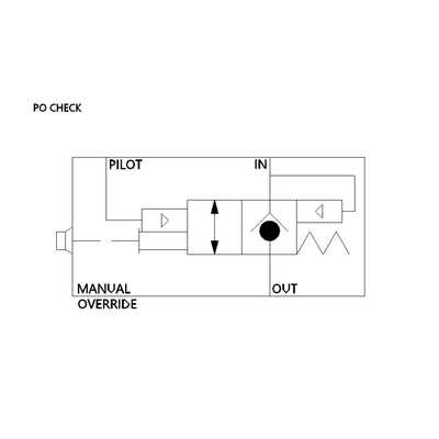 503801 ALADCO PO CHECK VALVE 3/8" NPT FEMALE, EXT O'RIDE BUTTON, 120PSI